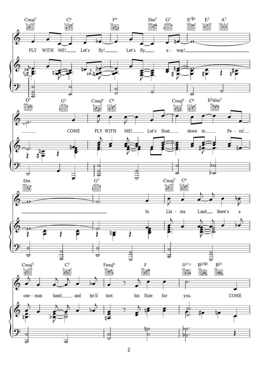 Come Fly With Me Come Fly With Me Guitar scores gallery preview page 2
