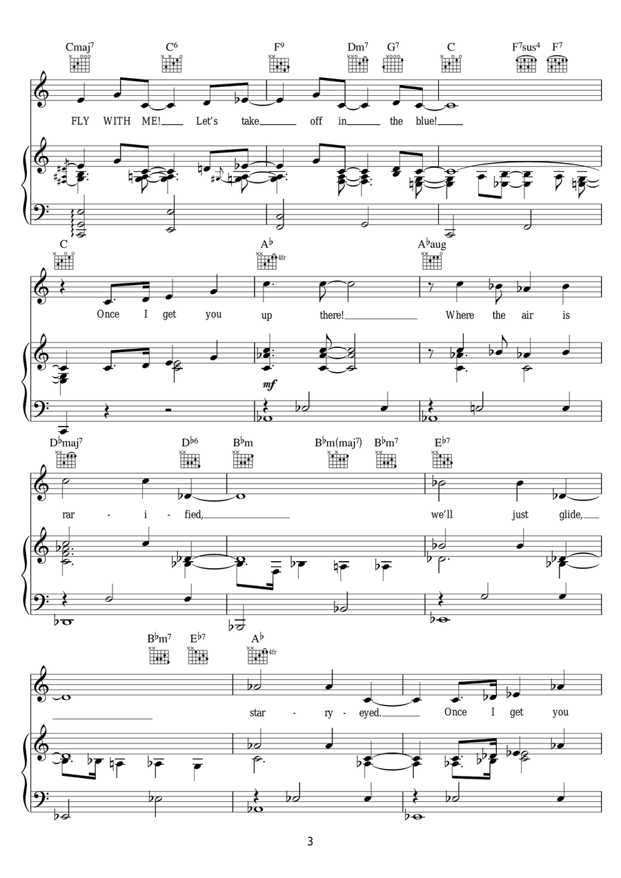 Come Fly With Me Come Fly With Me Guitar scores gallery preview page 3