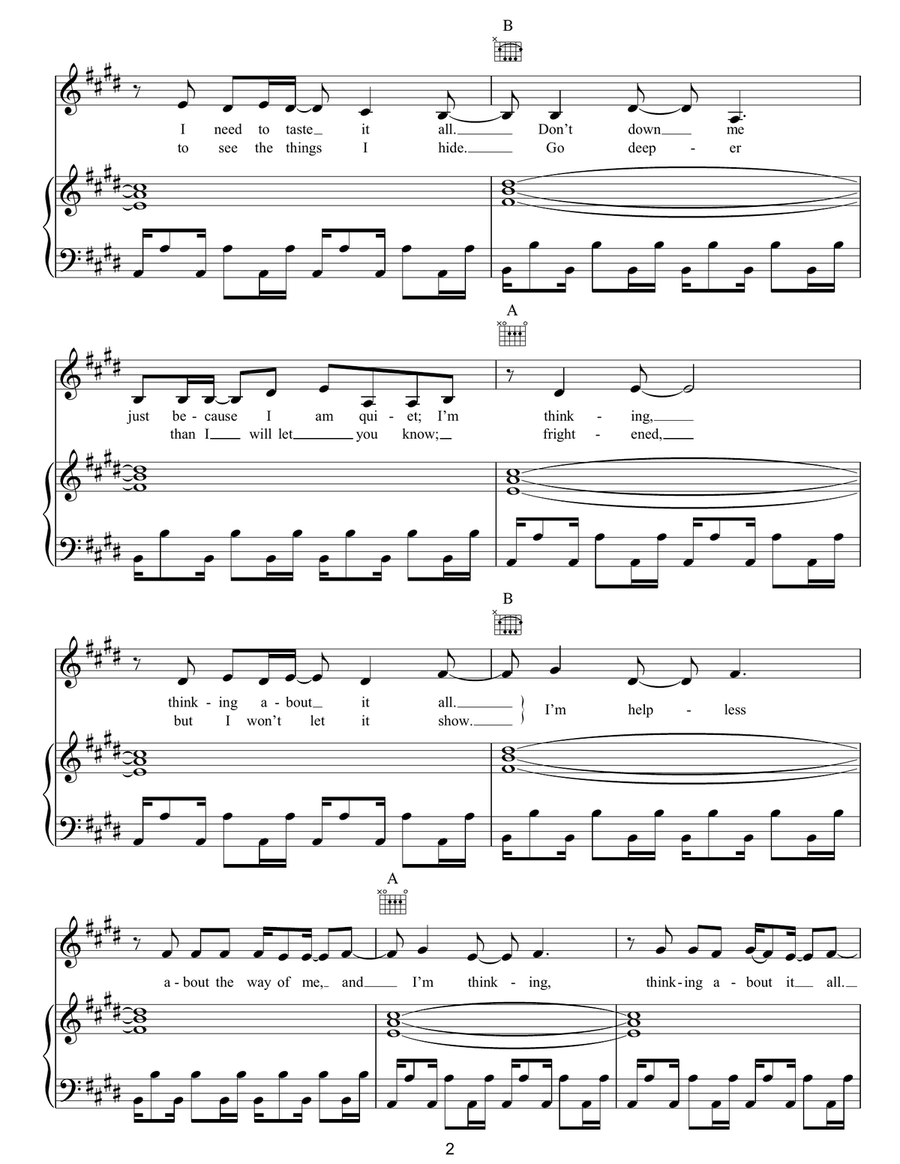Breathe Acoustic Guitar scores gallery preview page 2