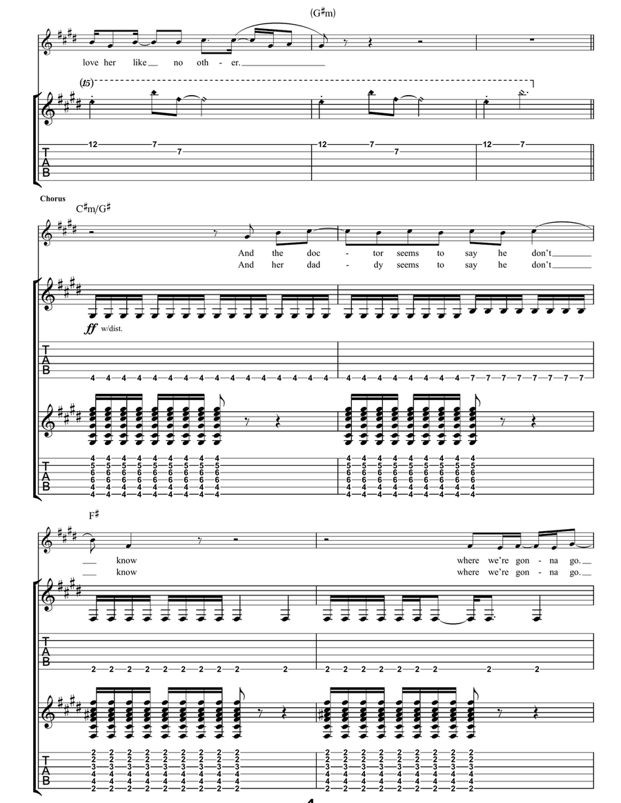 Knocked Up Knocked Up Acoustic Guitar scores gallery preview page 4