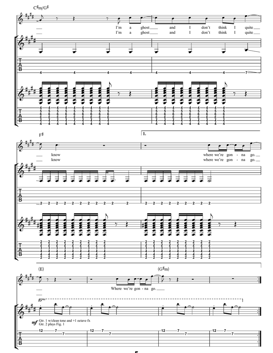 Knocked Up Knocked Up Acoustic Guitar scores gallery preview page 5