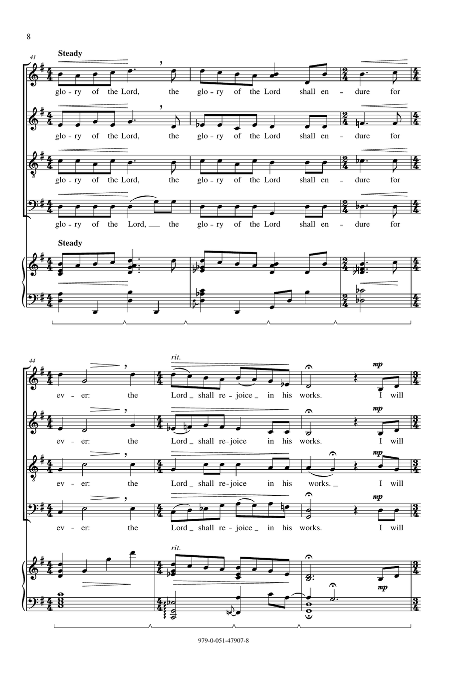 Psalm Of Praise Psalm Of Praise 4-Part scores gallery preview page 6