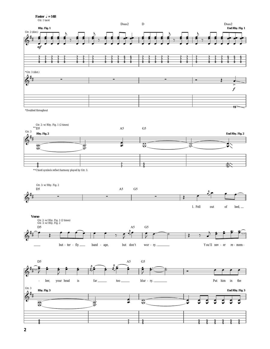 Disloyal Order Of Water Buffaloes Acoustic Guitar scores gallery preview page 2