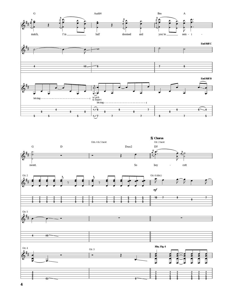 Disloyal Order Of Water Buffaloes Acoustic Guitar scores gallery preview page 4