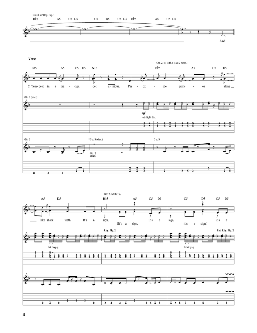 Headfirst Slide Into Cooperstown On A Bad Bet Acoustic Guitar scores gallery preview page 4