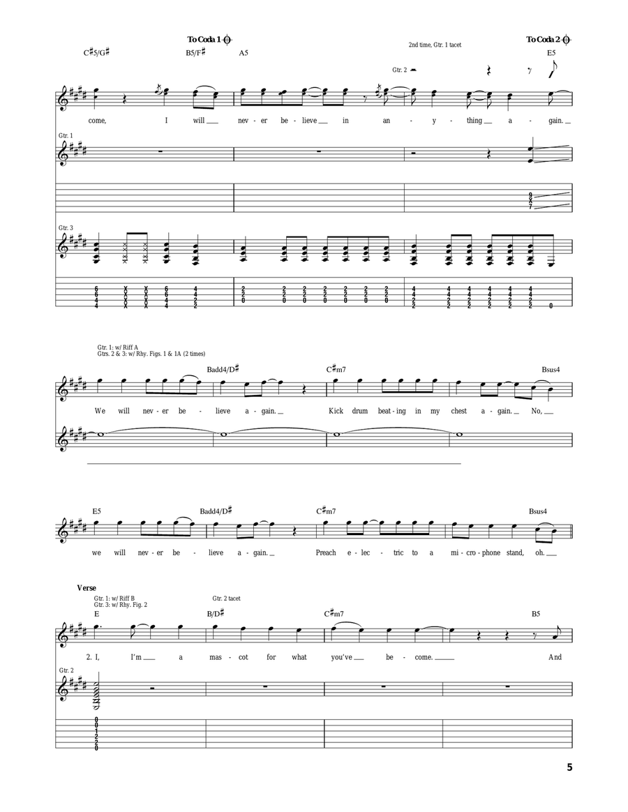 (Coffee's For Closers) (Coffee's For Closers) Acoustic Guitar scores gallery preview page 5