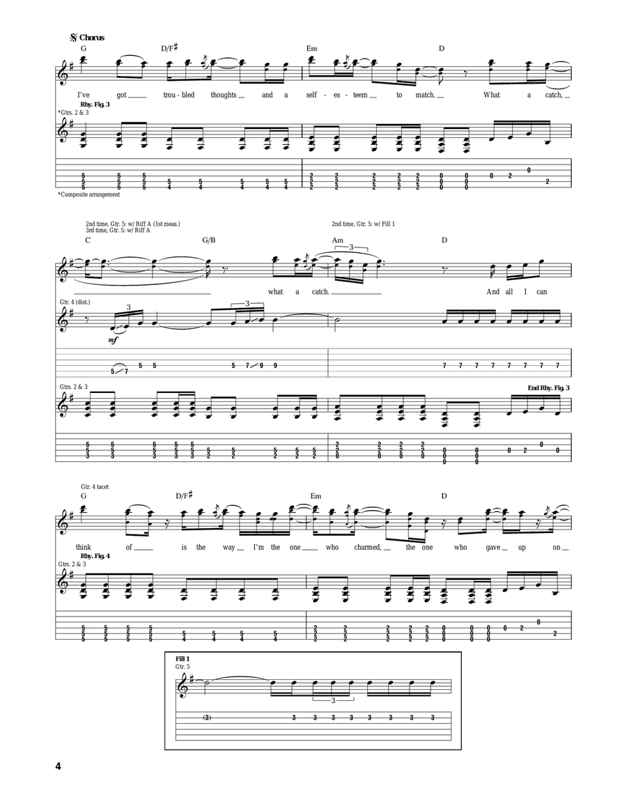 What A Catch, Donnie Acoustic Guitar scores gallery preview page 4