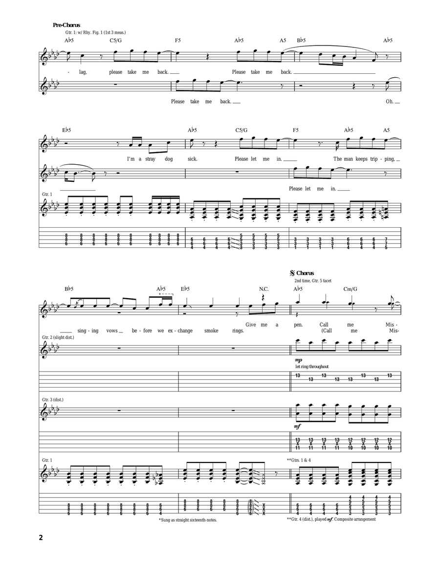 20 Dollar Nose Bleed 20 Dollar Nose Bleed Acoustic Guitar scores gallery preview page 2