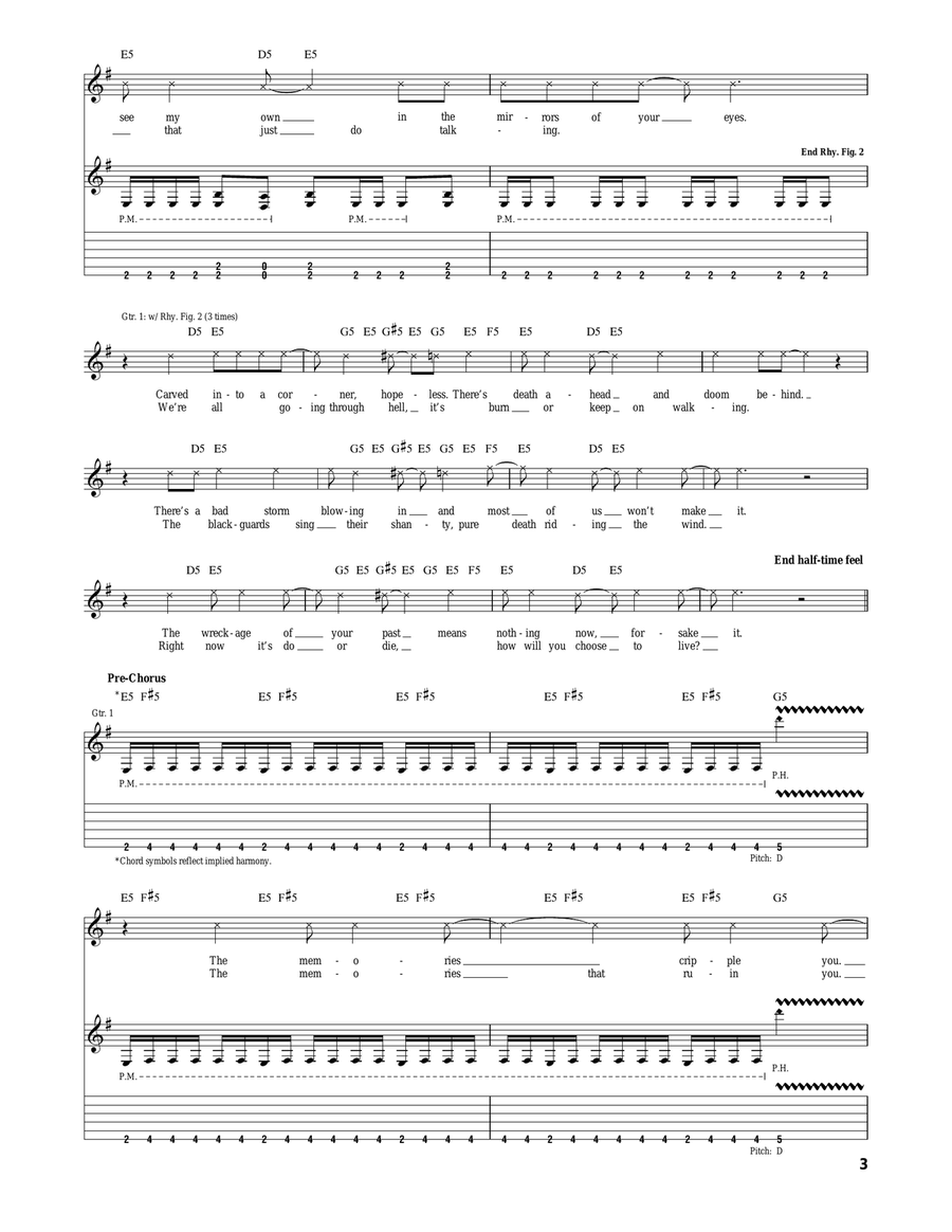 Broken Hands Acoustic Guitar scores gallery preview page 3