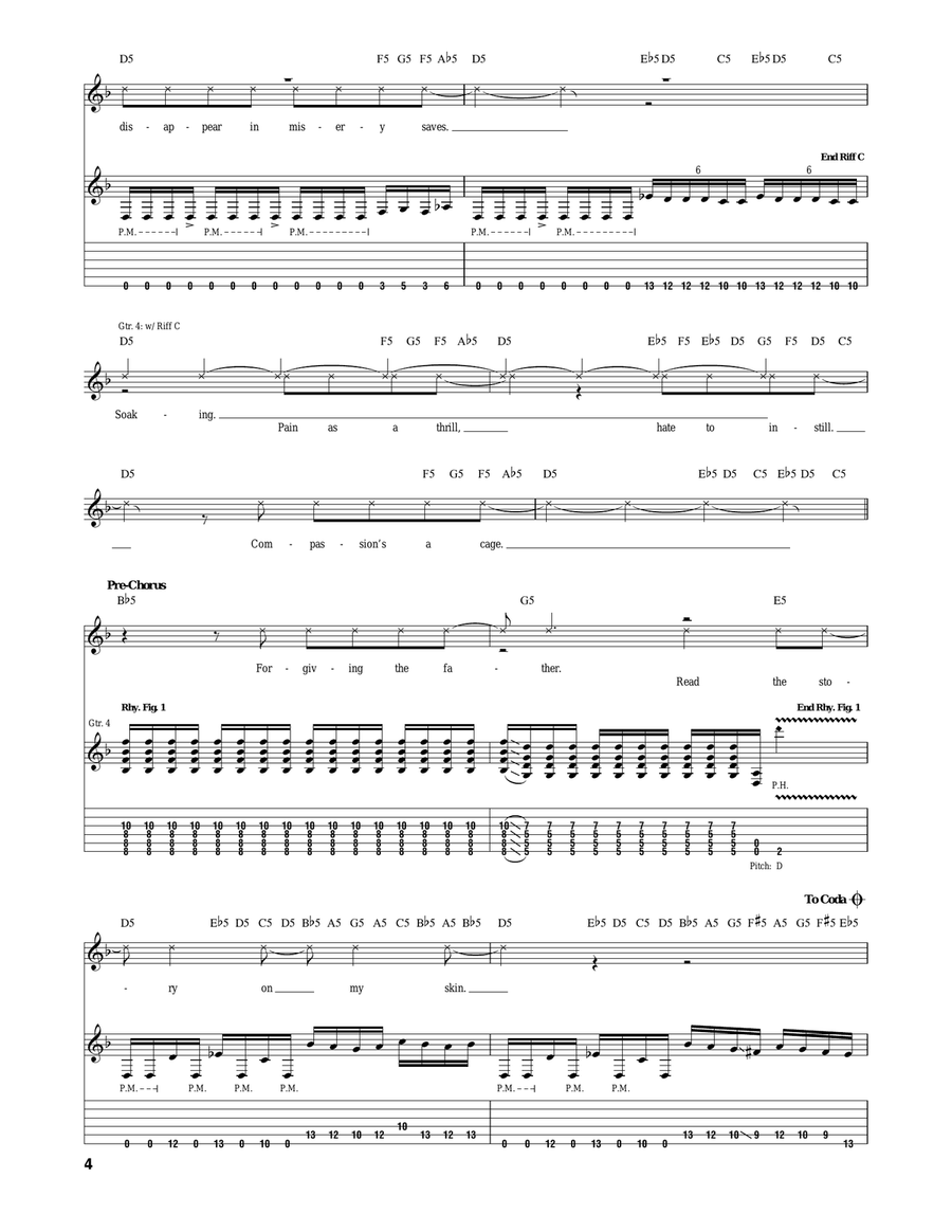 Grace Grace Acoustic Guitar scores gallery preview page 4