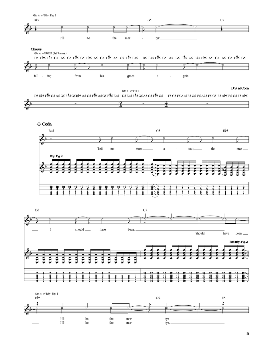 Grace Grace Acoustic Guitar scores gallery preview page 5