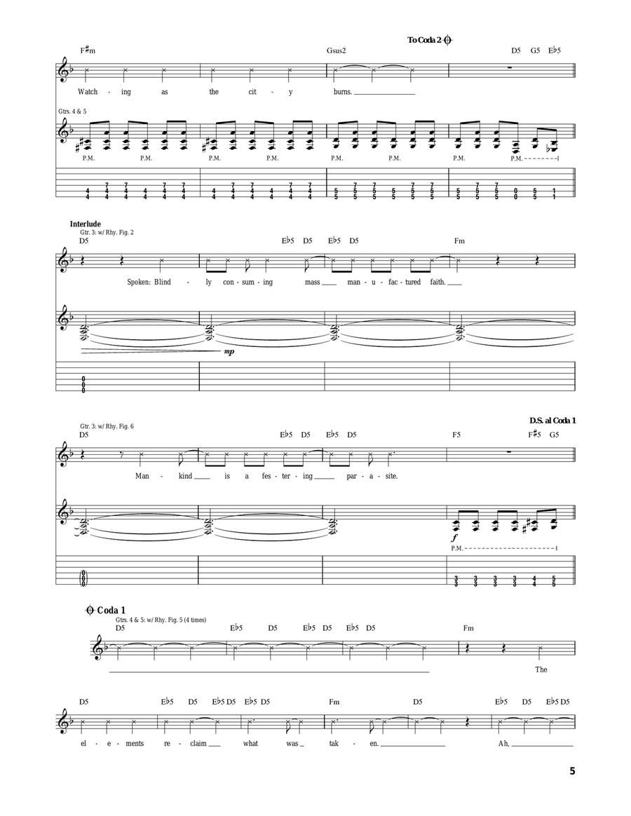 Reclamation Reclamation Acoustic Guitar scores gallery preview page 5