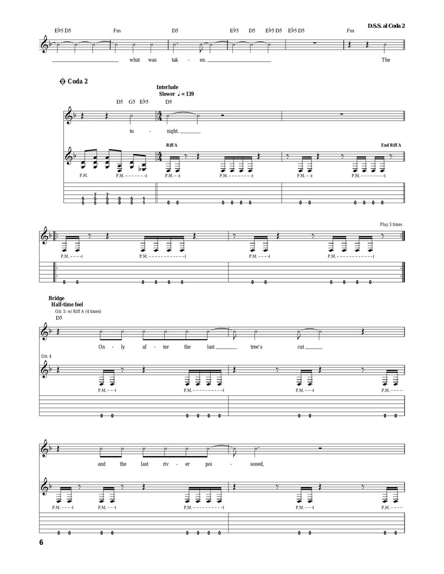 Reclamation Reclamation Acoustic Guitar scores gallery preview page 6