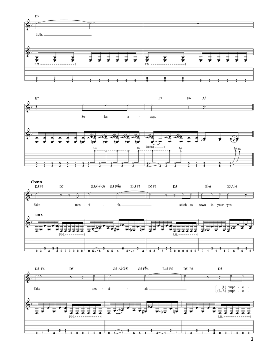 Fake Messiah Fake Messiah Acoustic Guitar scores gallery preview page 3