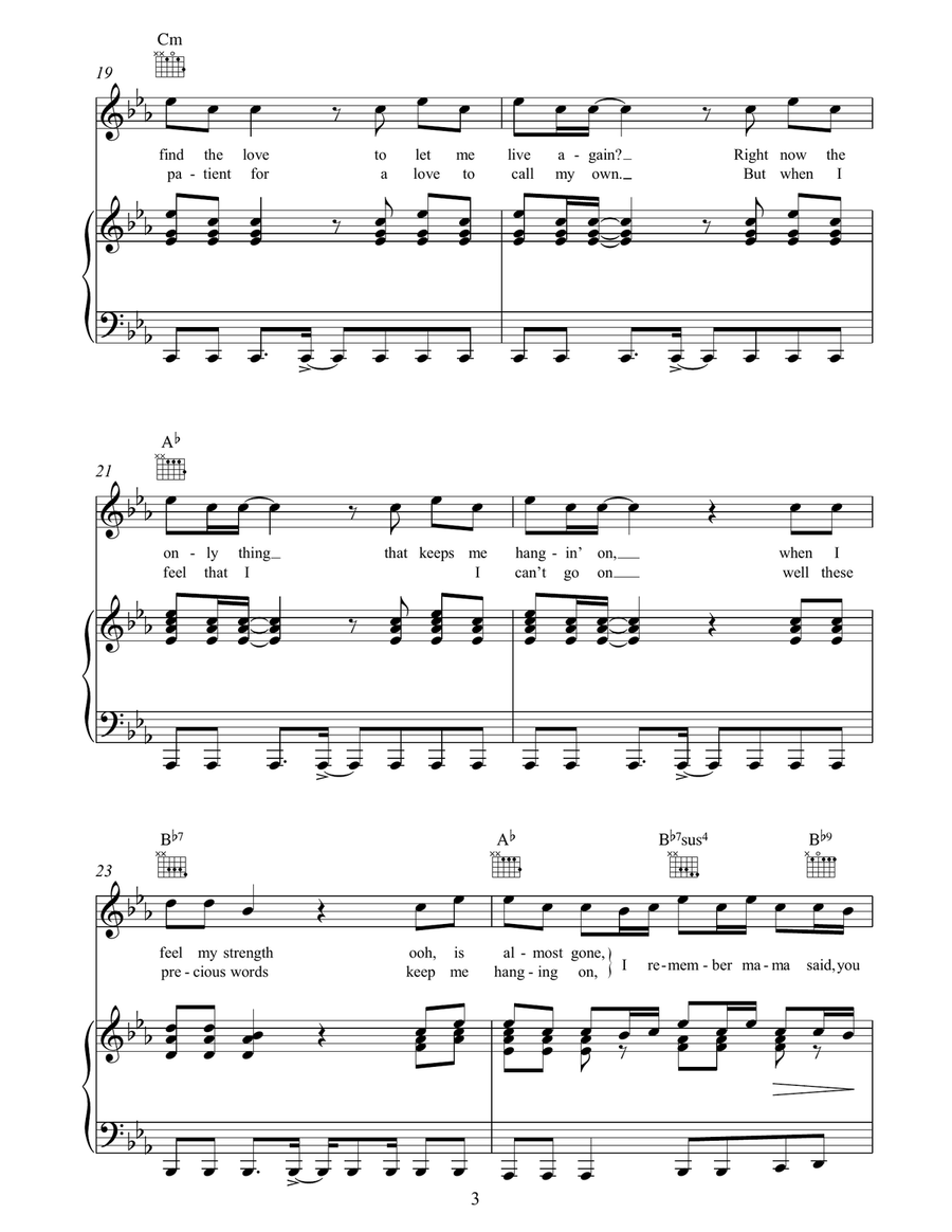 You Can't Hurry Love You Can't Hurry Love Piano, Vocal, Guitar scores gallery preview page 3