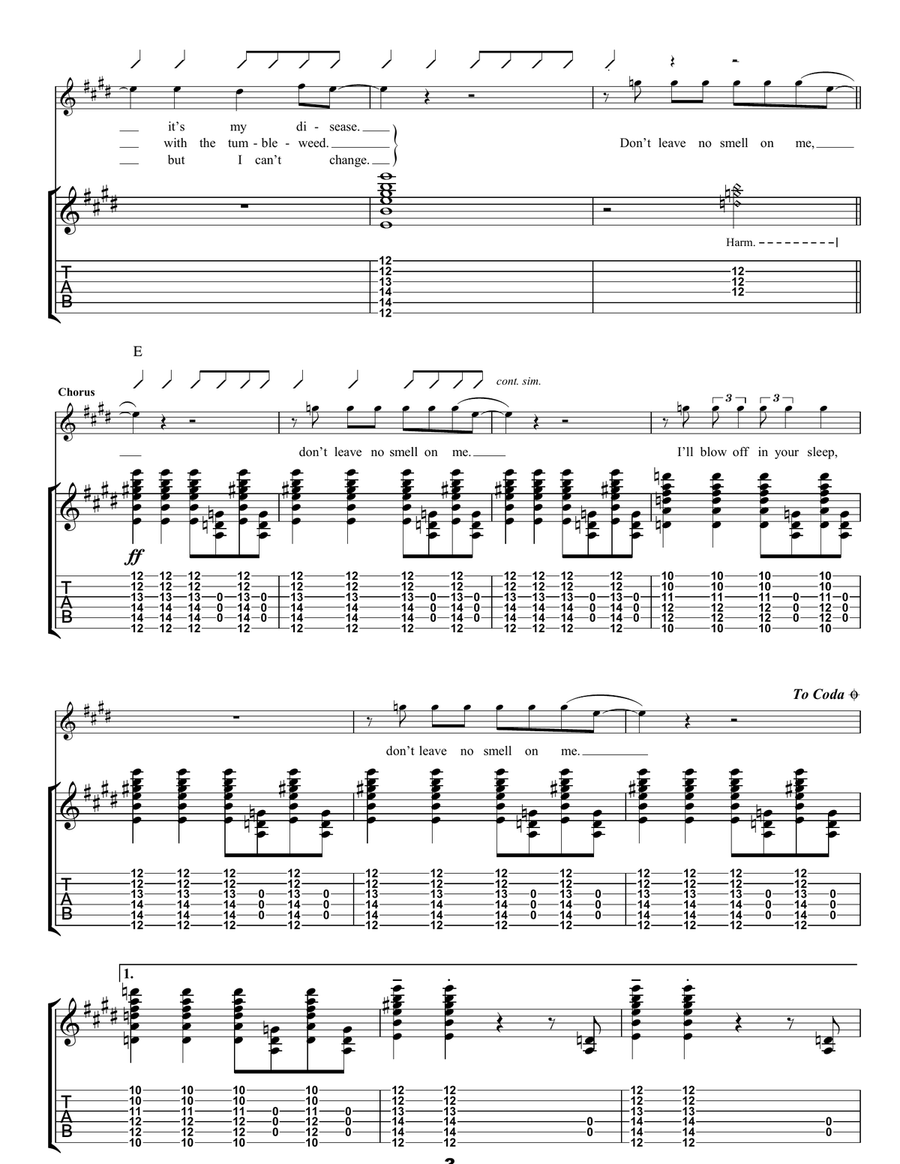 Black Thumbnail Black Thumbnail Acoustic Guitar scores gallery preview page 3