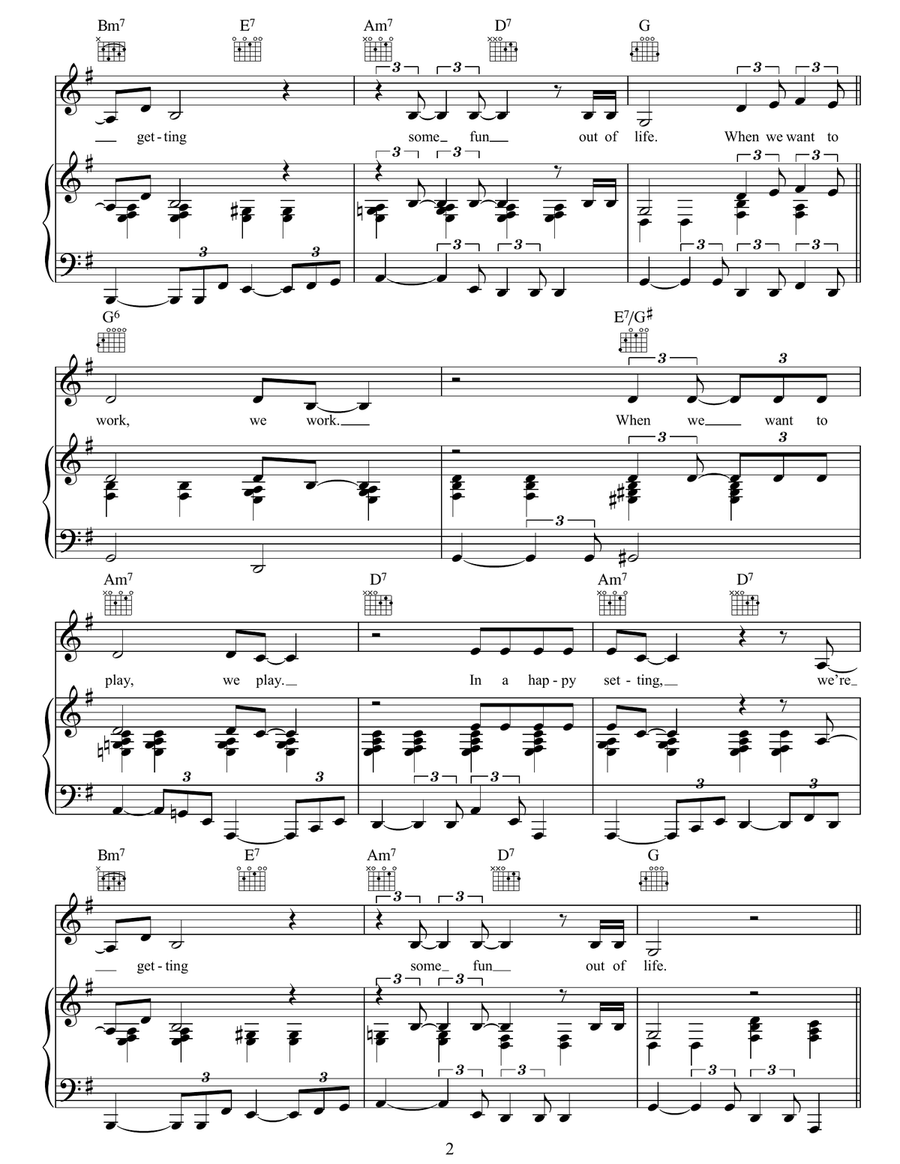 (Getting Some) Fun Out Of Life Guitar scores gallery preview page 2