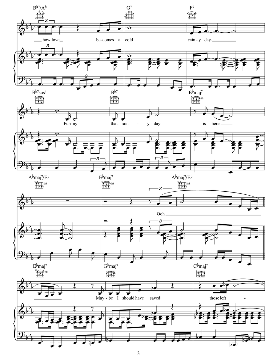Here's That Rainy Day Here's That Rainy Day Guitar scores gallery preview page 3