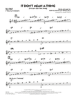 It Don't Mean a Thing (If It Ain't Got That Swing) - C Solo Sheet mini preview