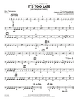 It's Too Late (Alto Saxophone Feature) - Aux Percussion