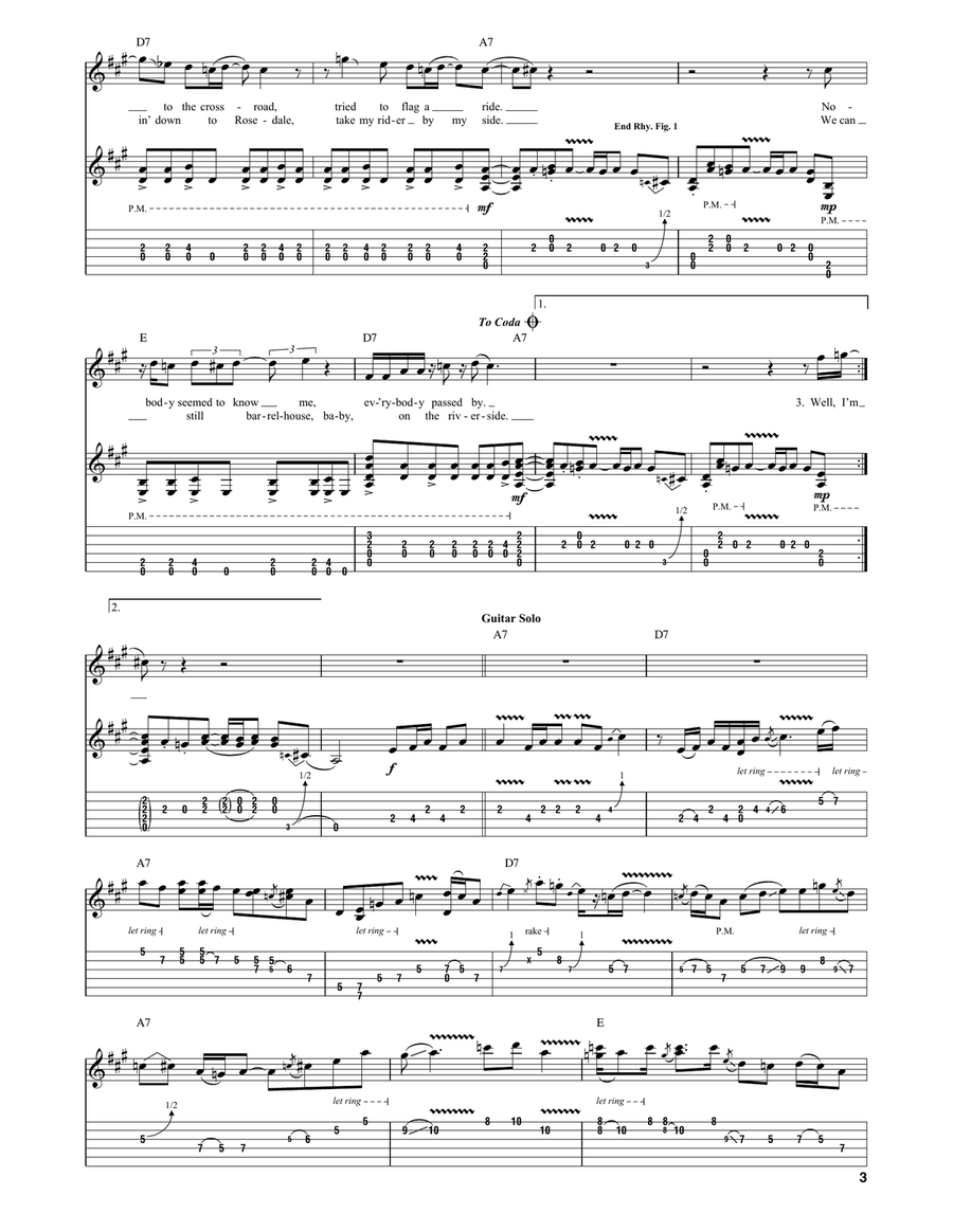 Cross Road Blues (Crossroads) Acoustic Guitar scores gallery preview page 3