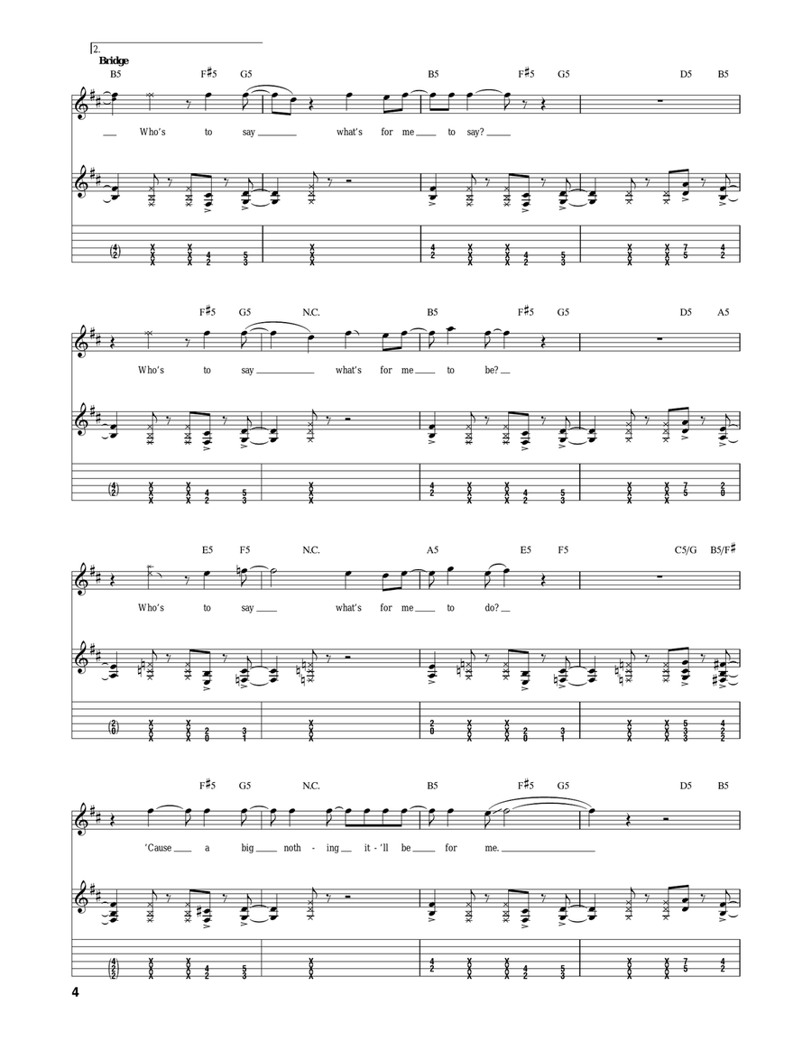Tornado Of Souls Tornado Of Souls Acoustic Guitar scores gallery preview page 4