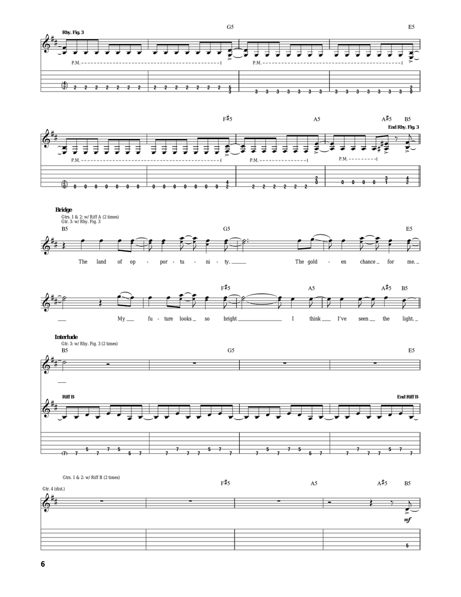Tornado Of Souls Tornado Of Souls Acoustic Guitar scores gallery preview page 6