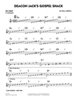 Deacon Jack's Gospel Shack - Bb Solo Sheet