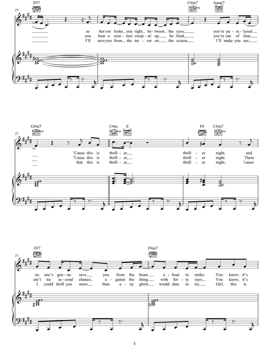 Thriller Thriller Acoustic Guitar scores gallery preview page 3