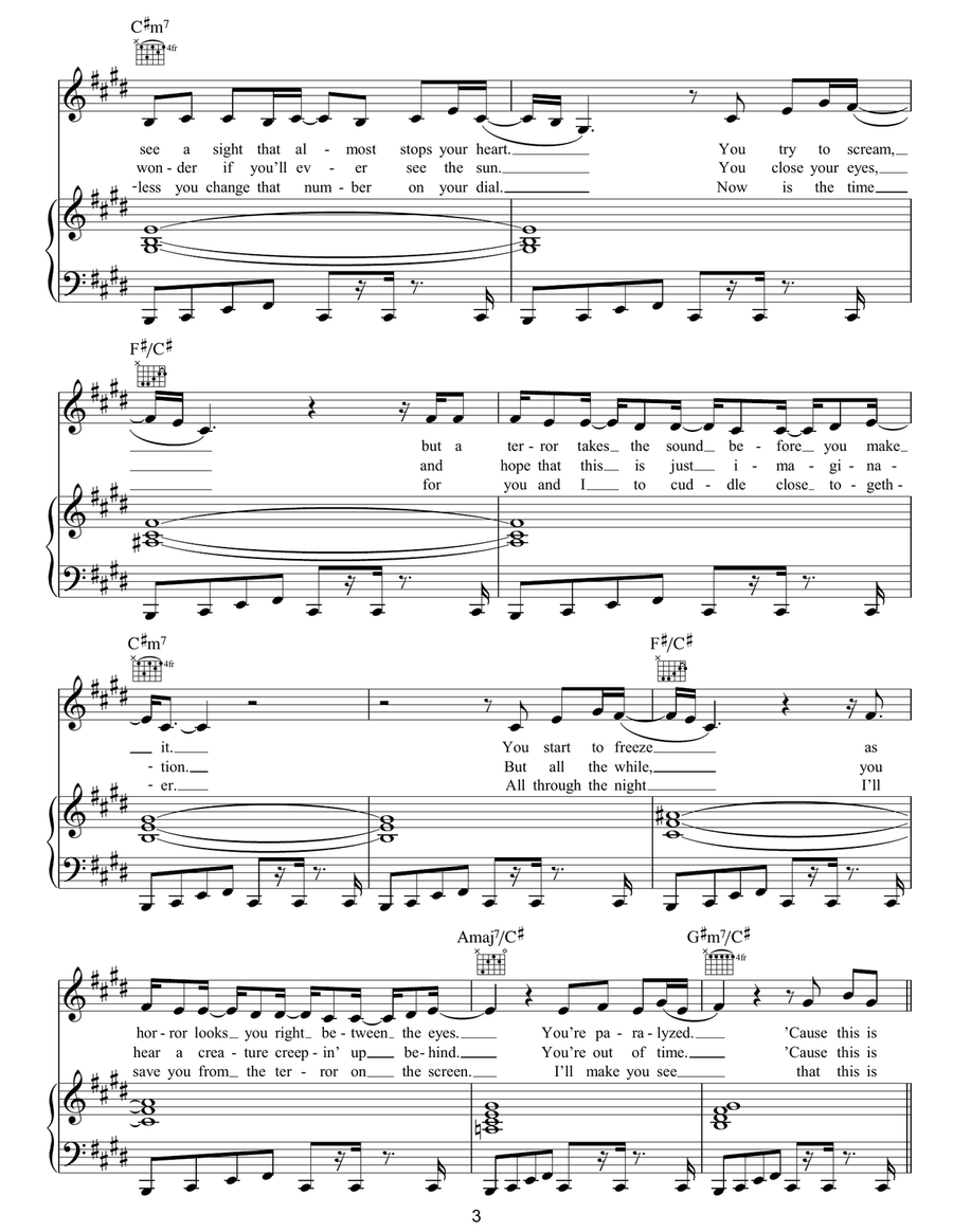 Thriller Thriller Acoustic Guitar scores gallery preview page 3