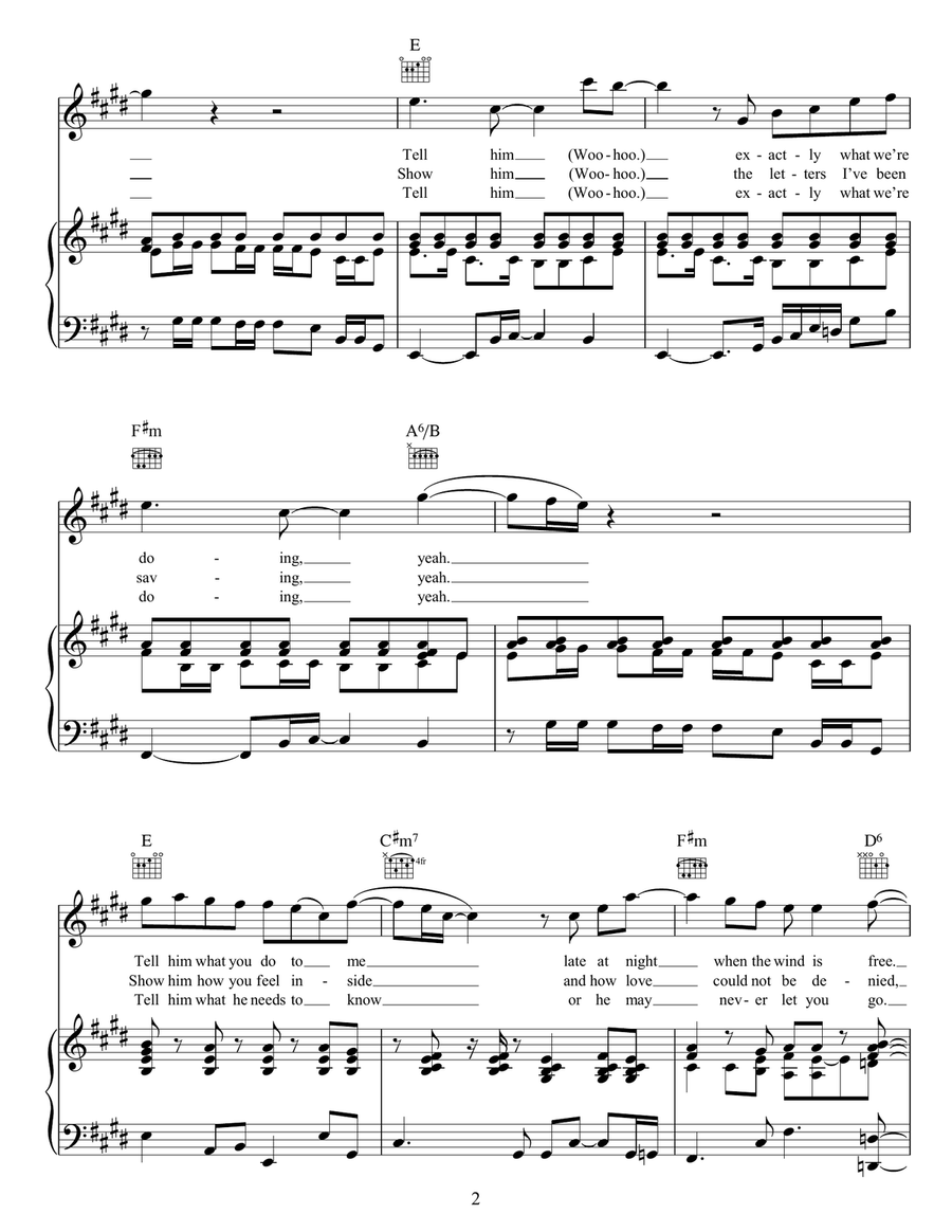 Girlfriend Acoustic Guitar scores gallery preview page 2