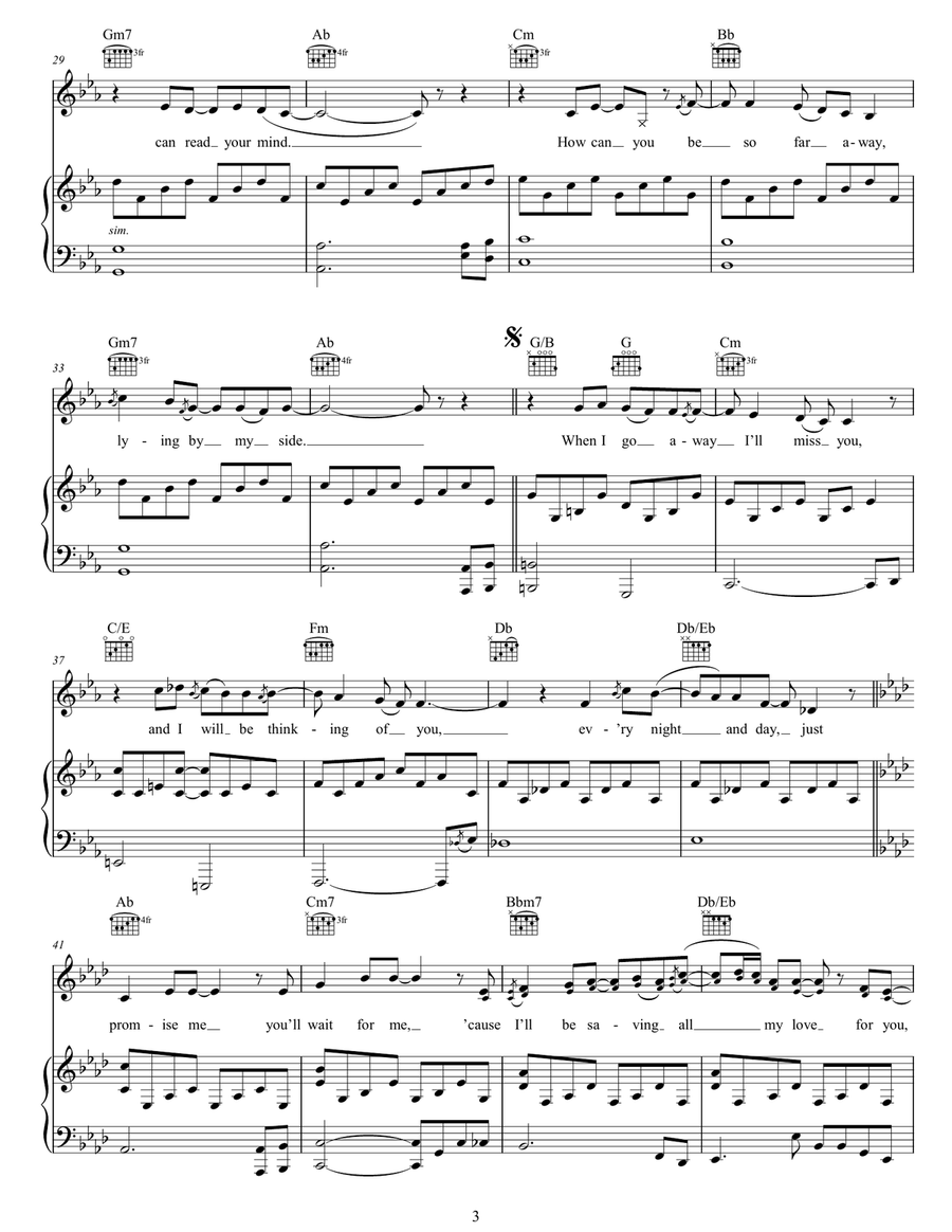 Promise Me Promise Me Acoustic Guitar scores gallery preview page 3
