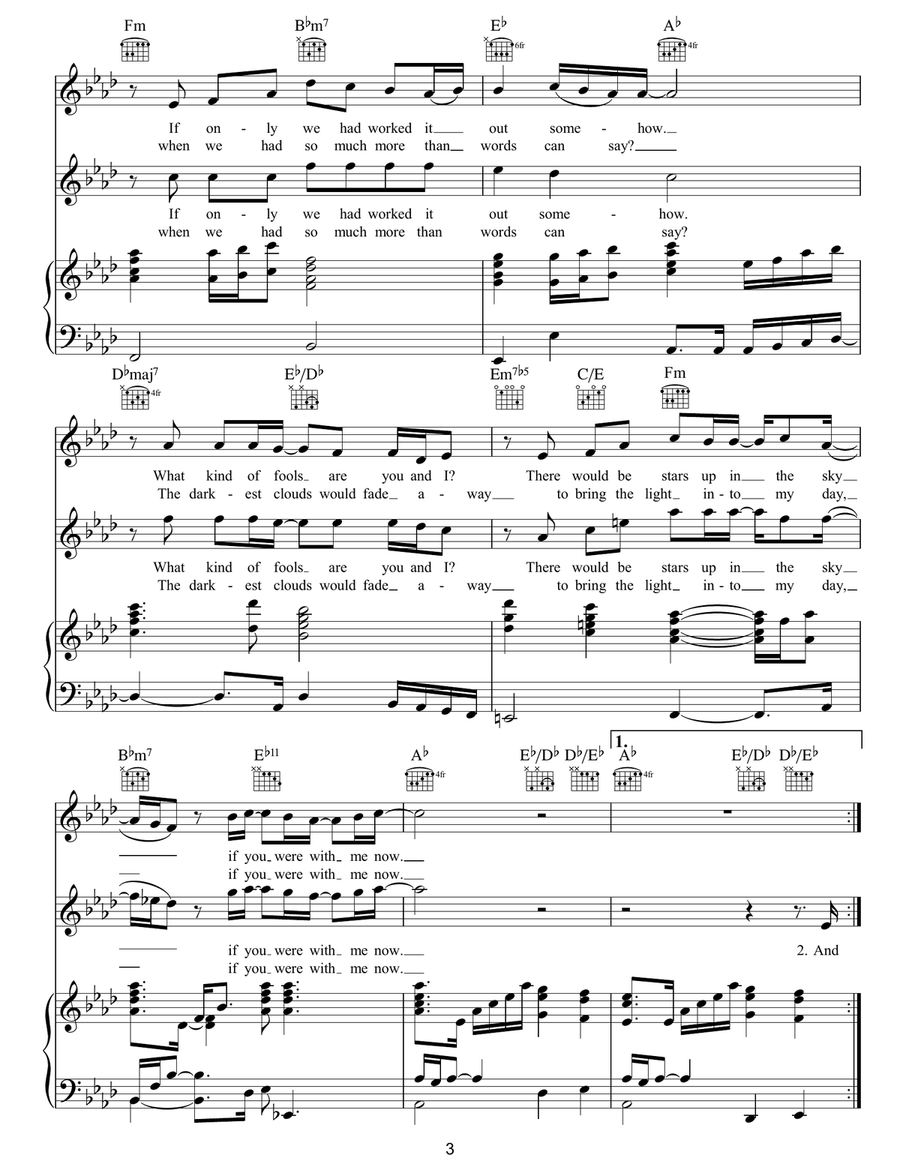 If You Were With Me Now Acoustic Guitar scores gallery preview page 3