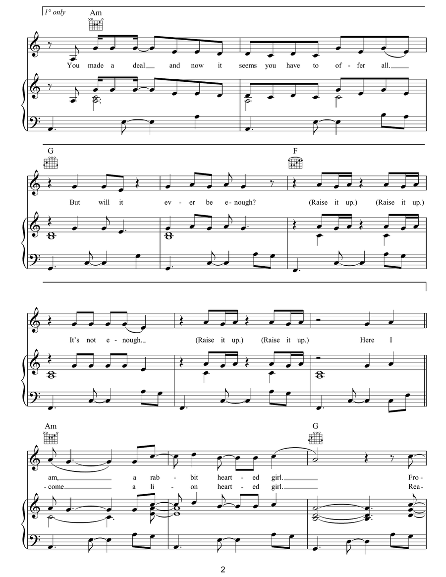 Rabbit Heart (Raise It Up) Acoustic Guitar scores gallery preview page 2