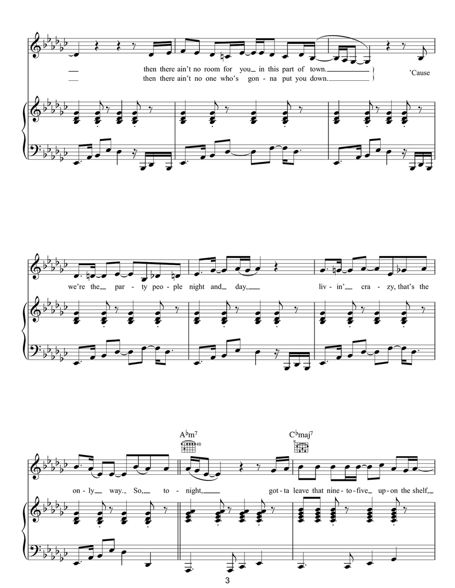 Off The Wall Off The Wall Piano, Vocal, Guitar scores gallery preview page 3