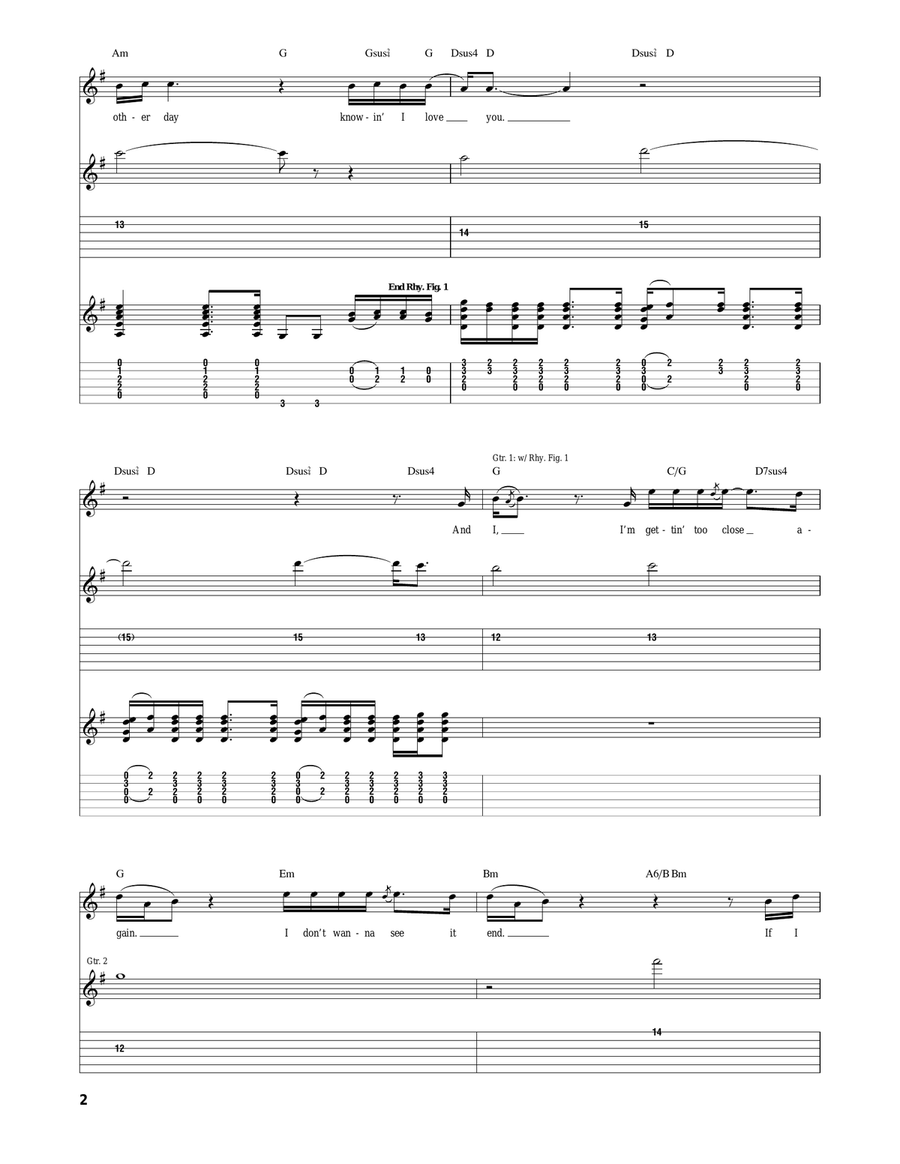 Amanda Amanda Acoustic Guitar scores gallery preview page 2