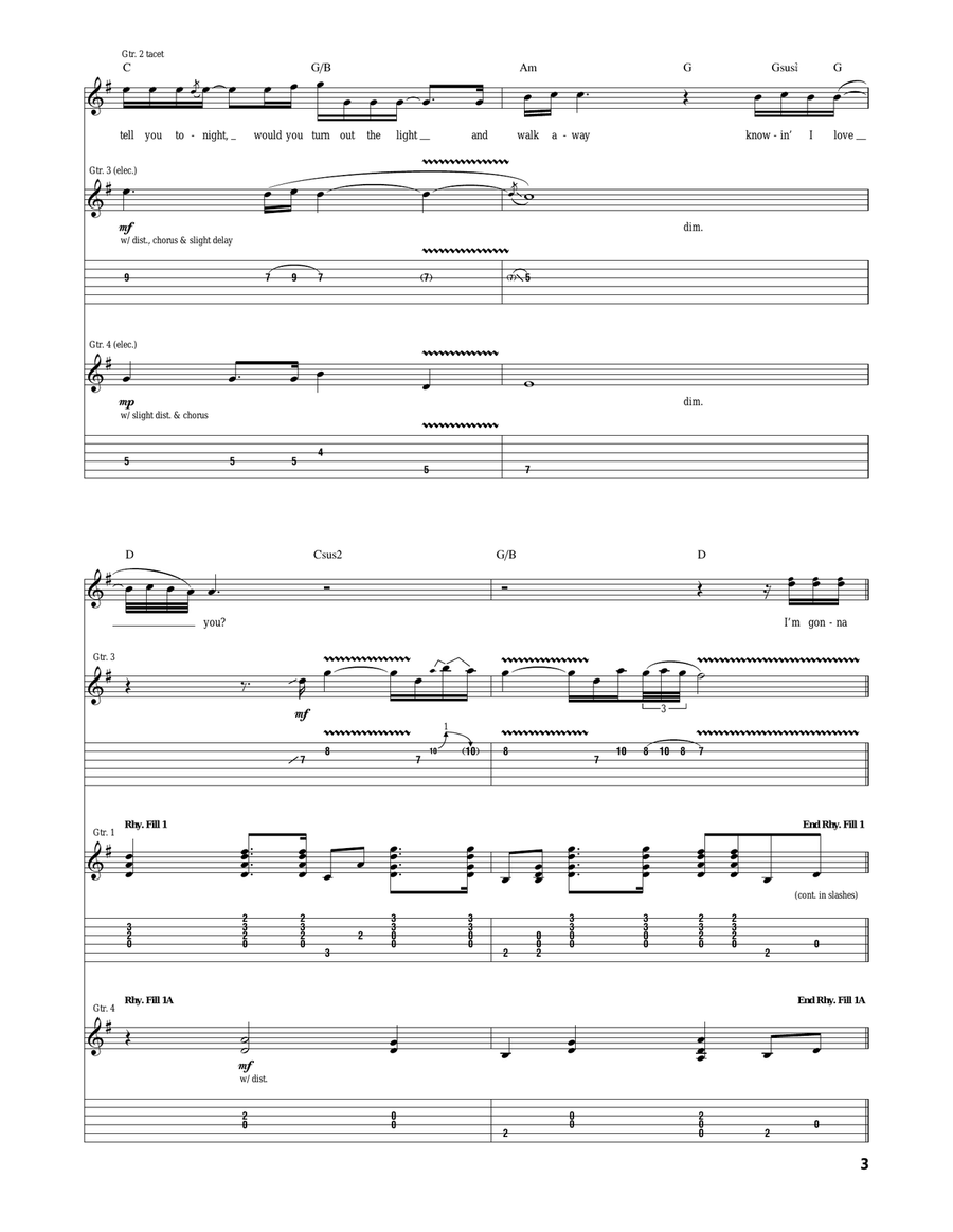 Amanda Amanda Acoustic Guitar scores gallery preview page 3