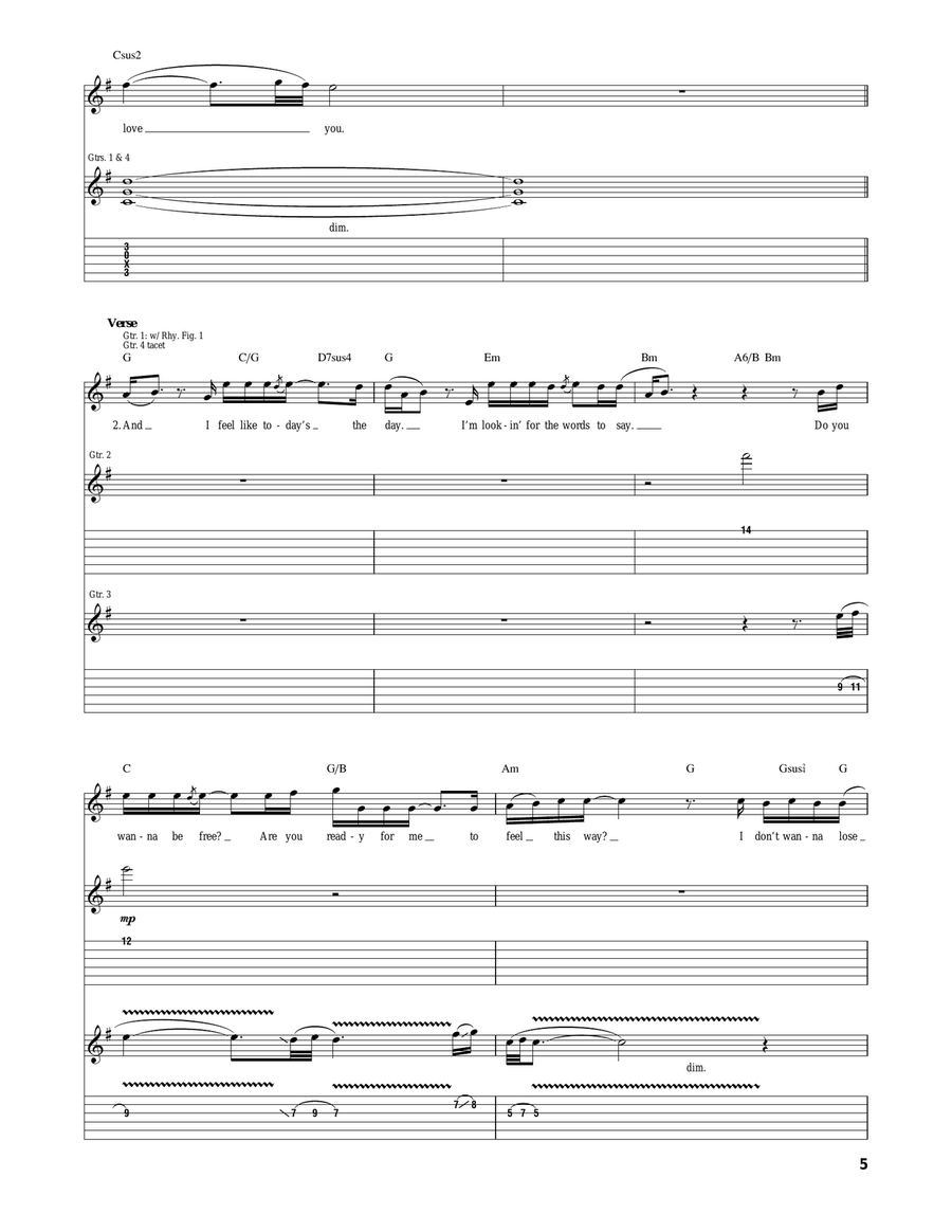 Amanda Amanda Acoustic Guitar scores gallery preview page 5