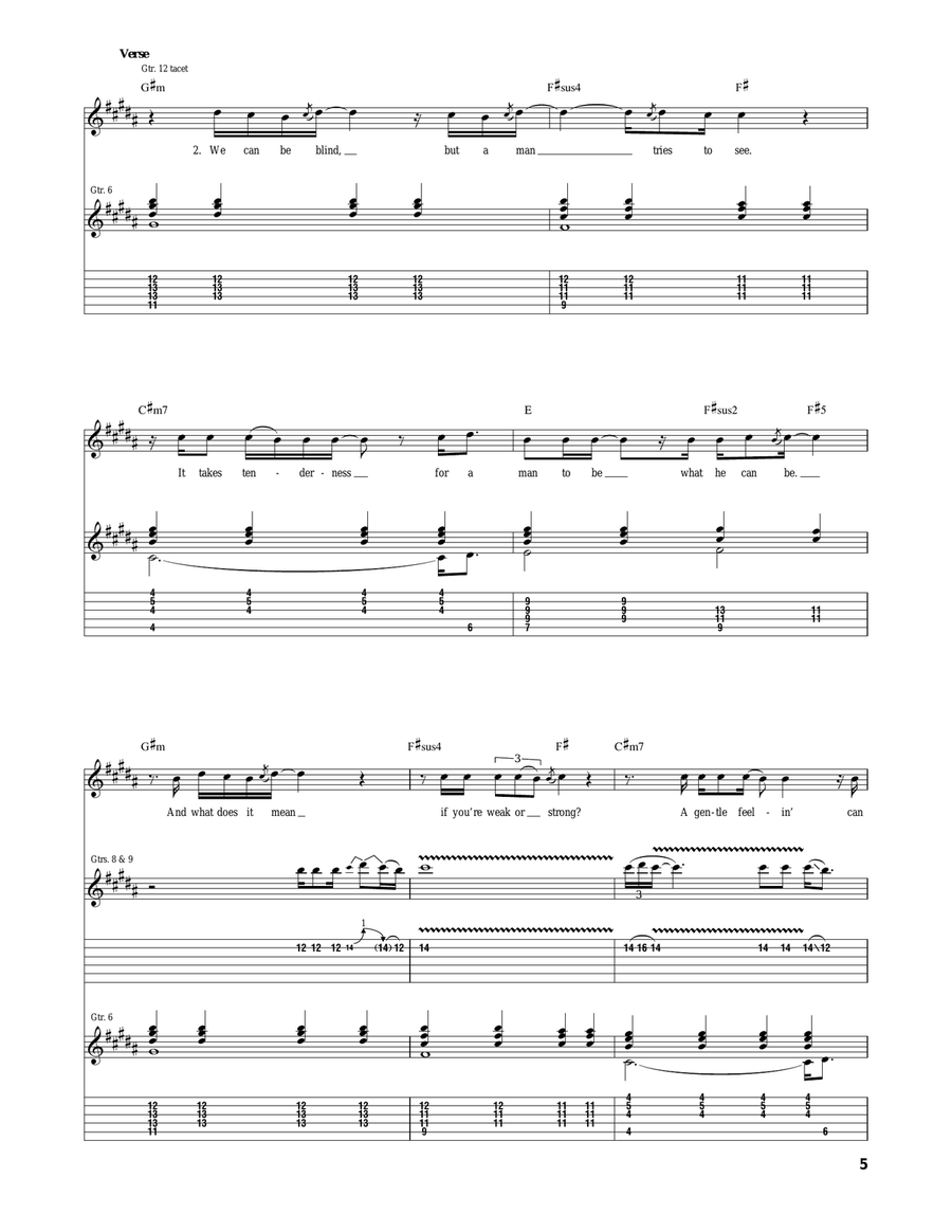 To Be A Man To Be A Man Acoustic Guitar scores gallery preview page 5
