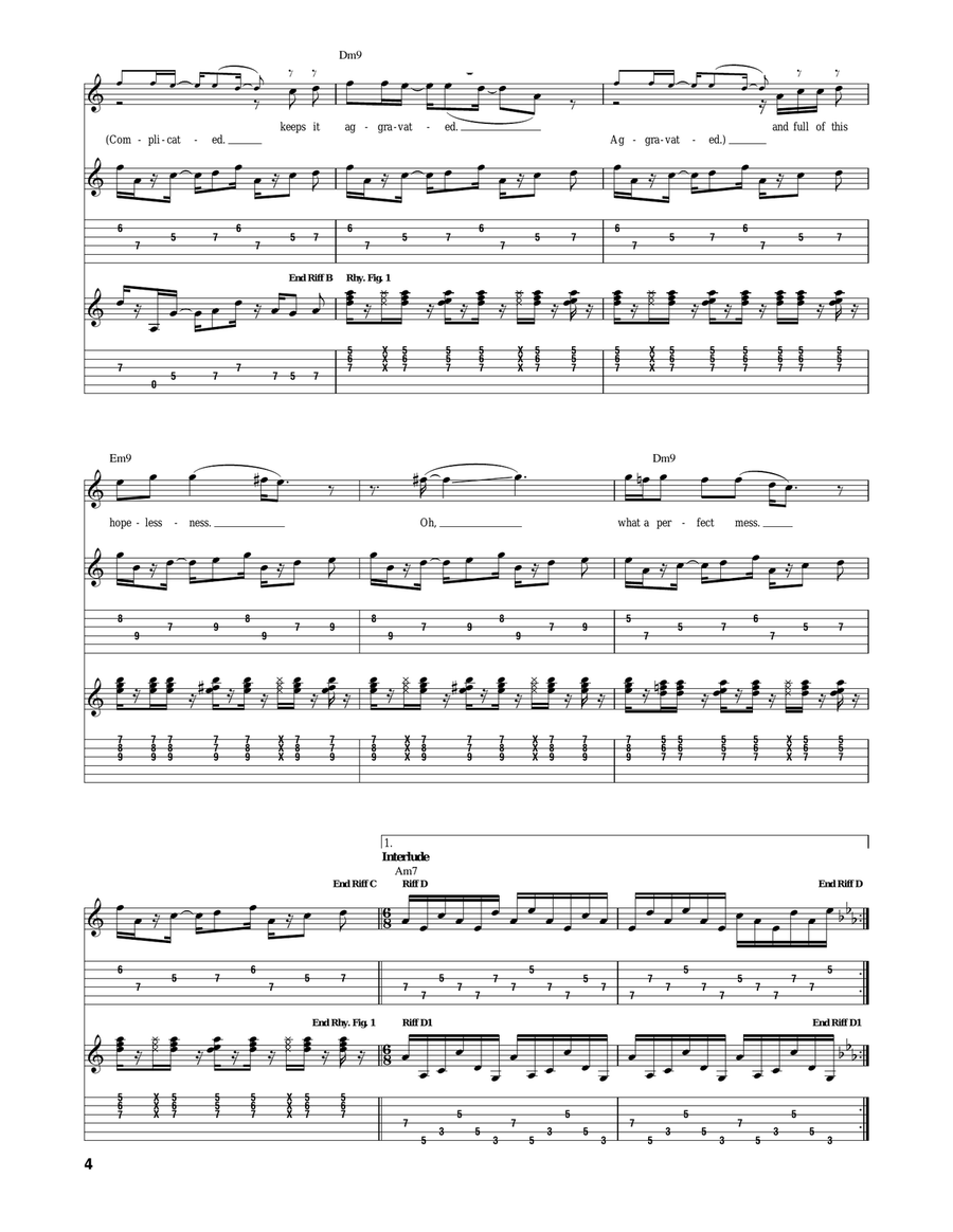 Three Of A Perfect Pair Three Of A Perfect Pair Acoustic Guitar scores gallery preview page 4