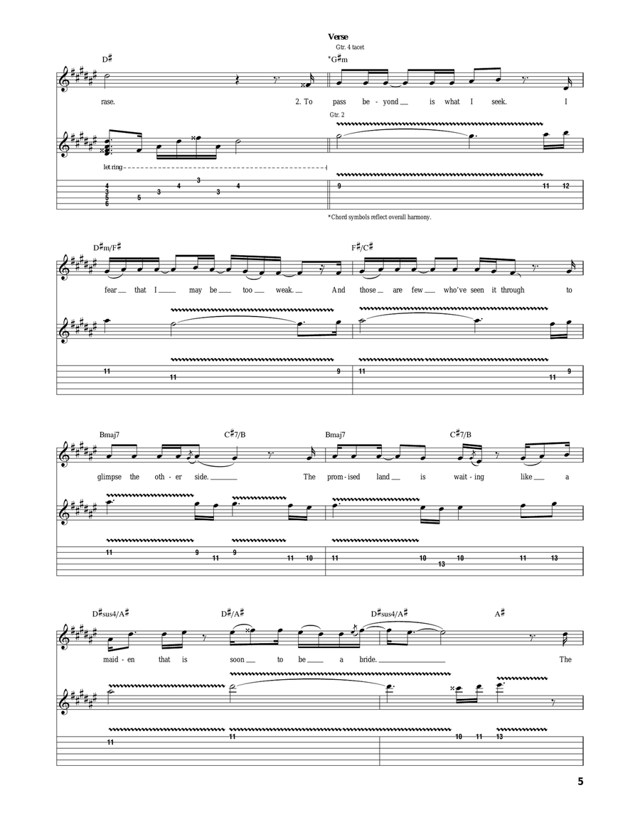 The Wall The Wall Acoustic Guitar scores gallery preview page 5