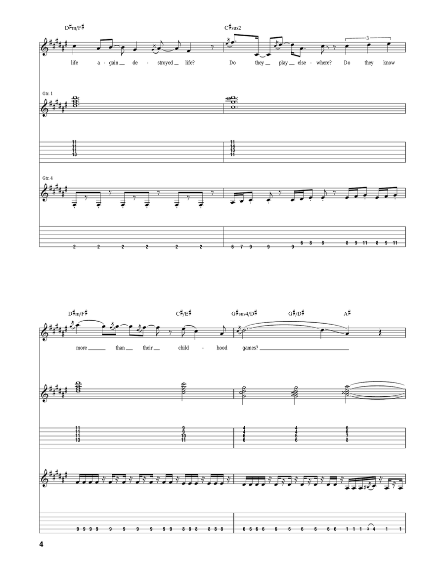 Watcher Of The Skies Watcher Of The Skies Acoustic Guitar scores gallery preview page 4
