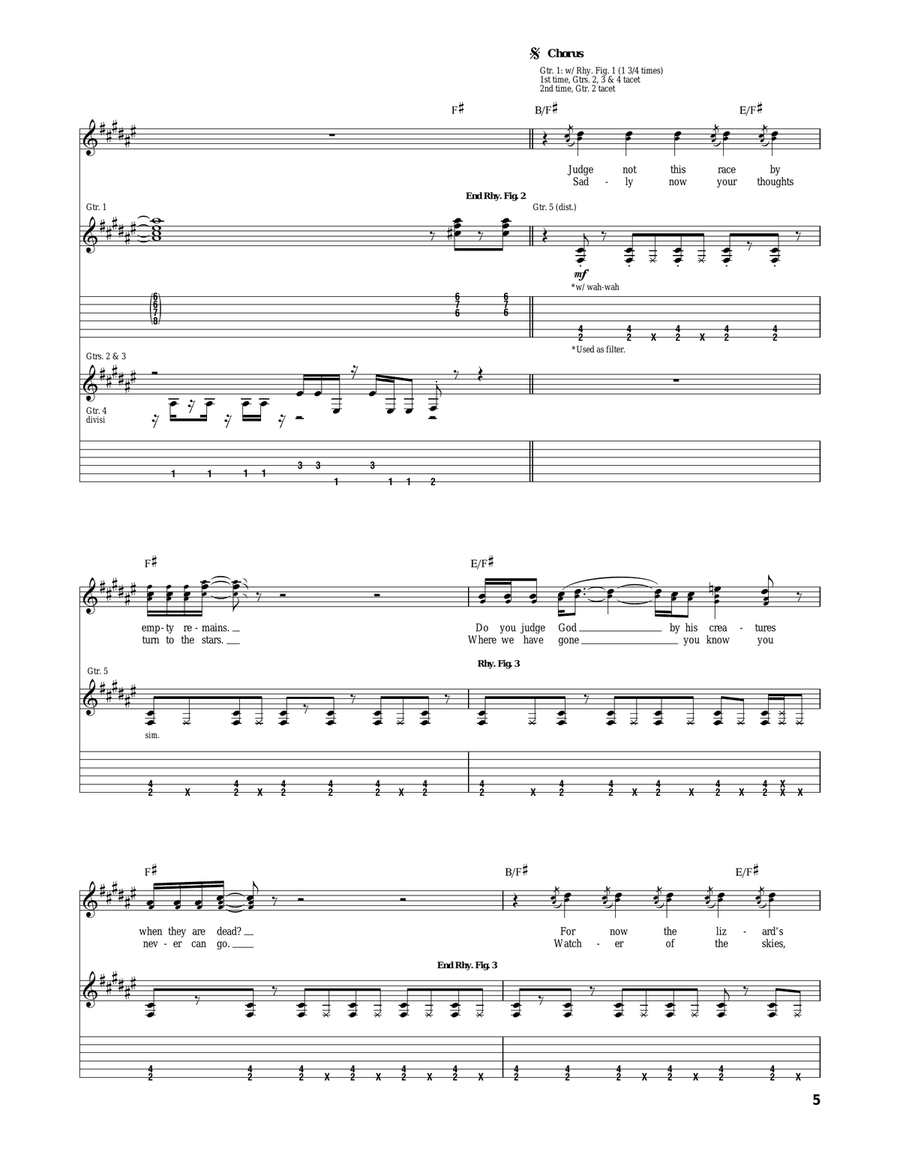 Watcher Of The Skies Watcher Of The Skies Acoustic Guitar scores gallery preview page 5