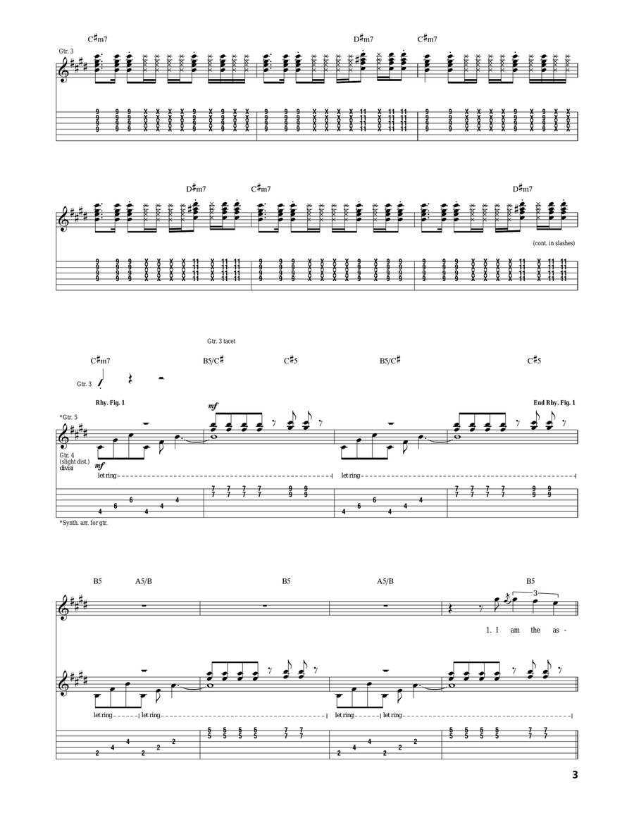 Assassing Assassing Acoustic Guitar scores gallery preview page 3