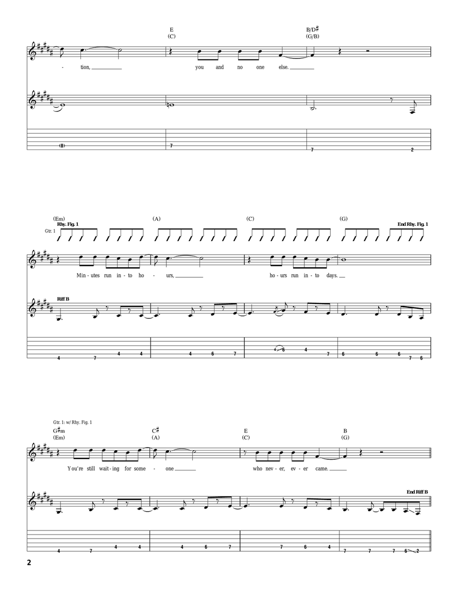 Fa Fa Fa Fa Acoustic Guitar scores gallery preview page 2