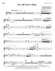 For All You've Done - Flute