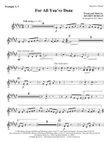 For All You've Done - Trumpet 2 & 3