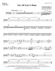 For All You've Done - Keyboard String Reduction