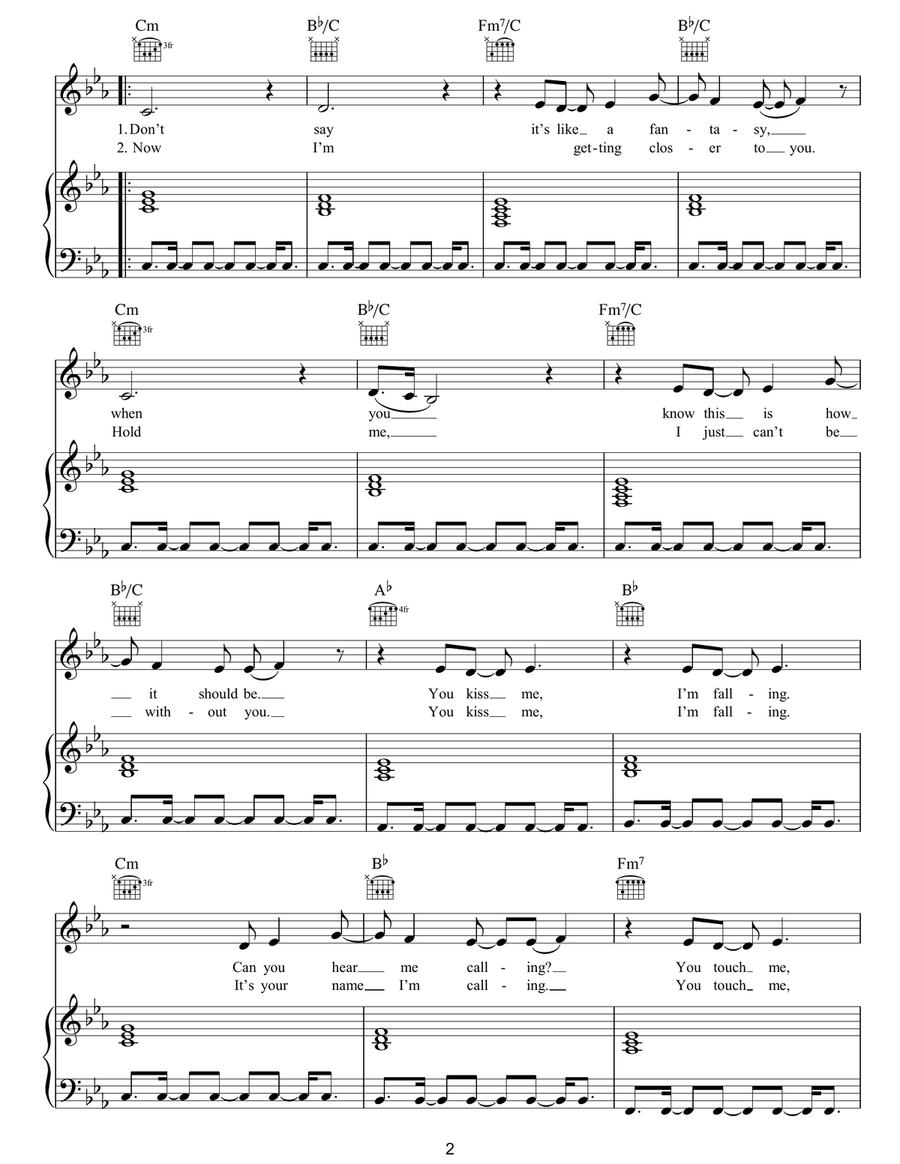 On A Night Like This Acoustic Guitar scores gallery preview page 2
