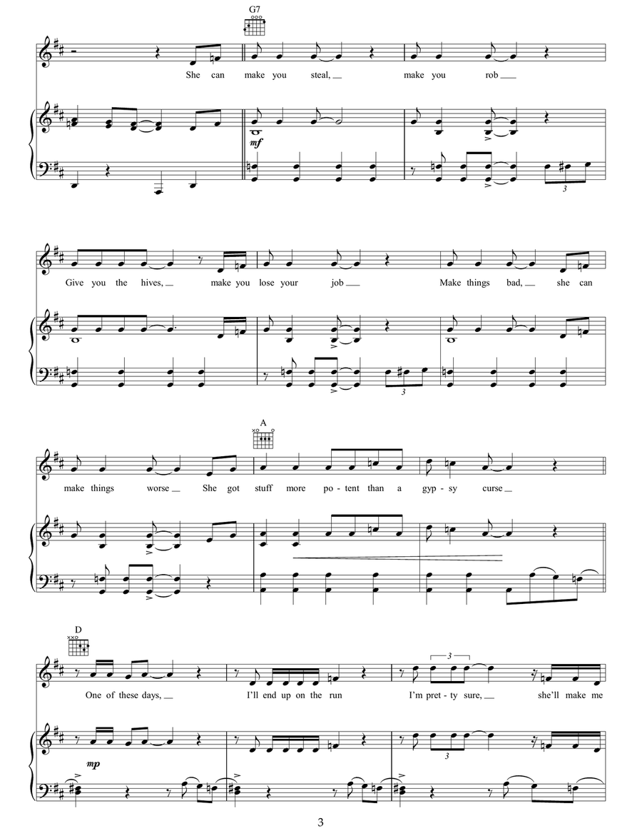 My Wife's Home Town Acoustic Guitar scores gallery preview page 3